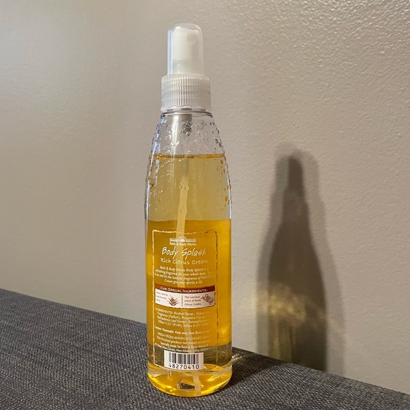 Vintage Bath & Body Works Rich Citrus Cream Body Splash 8oz Lotion 8oz +75% Full - Picture 4 of 5